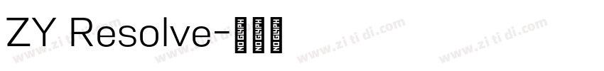 ZY Resolve字体转换 ZY Resolve字体转换